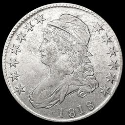 1818 Capped Bust Half Dollar CLOSELY UNCIRCULATED