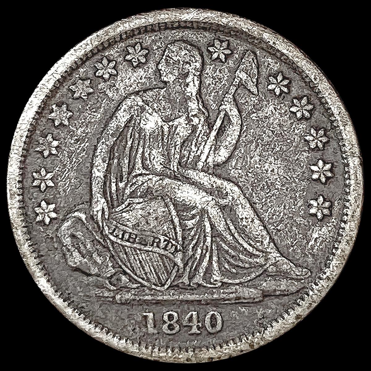 1840-O Seated Liberty Dime LIGHTLY CIRCULATED