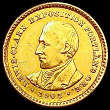 1905 Lewis and Clark Gold Dollar CLOSELY UNCIRCULA