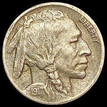 1917-D Buffalo Nickel CLOSELY UNCIRCULATED