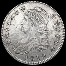 1810 Capped Bust Half Dollar NEARLY UNCIRCULATED