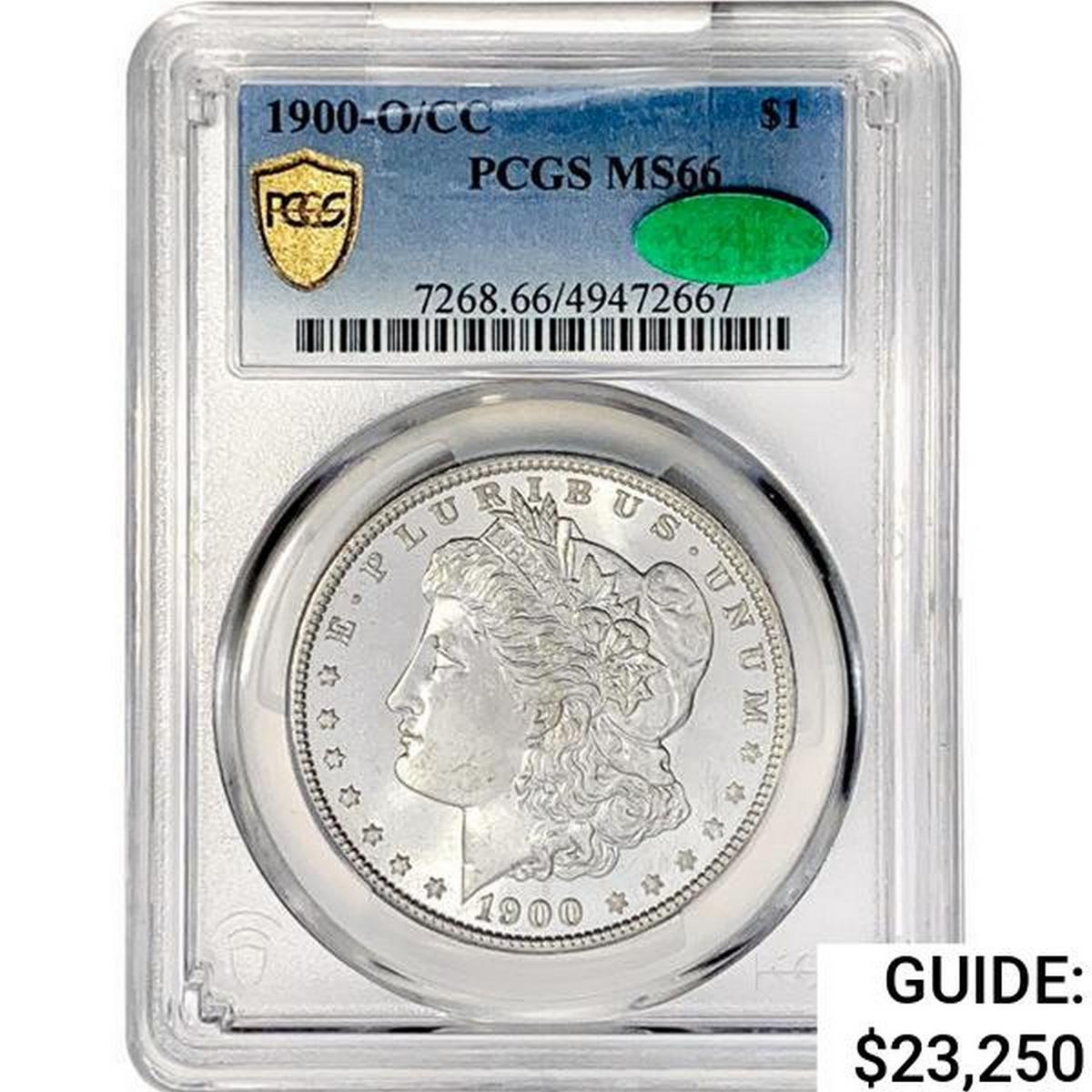1900-O/CC CAC Morgan Silver Dollar PCGS MS66