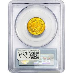 1855 CAC $3 Gold Piece PCGS AU58