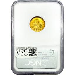 1914-D $2.50 Gold Quarter Eagle NGC MS64 Seminole