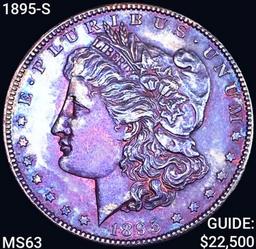 1895-S Morgan Silver Dollar CHOICE BU