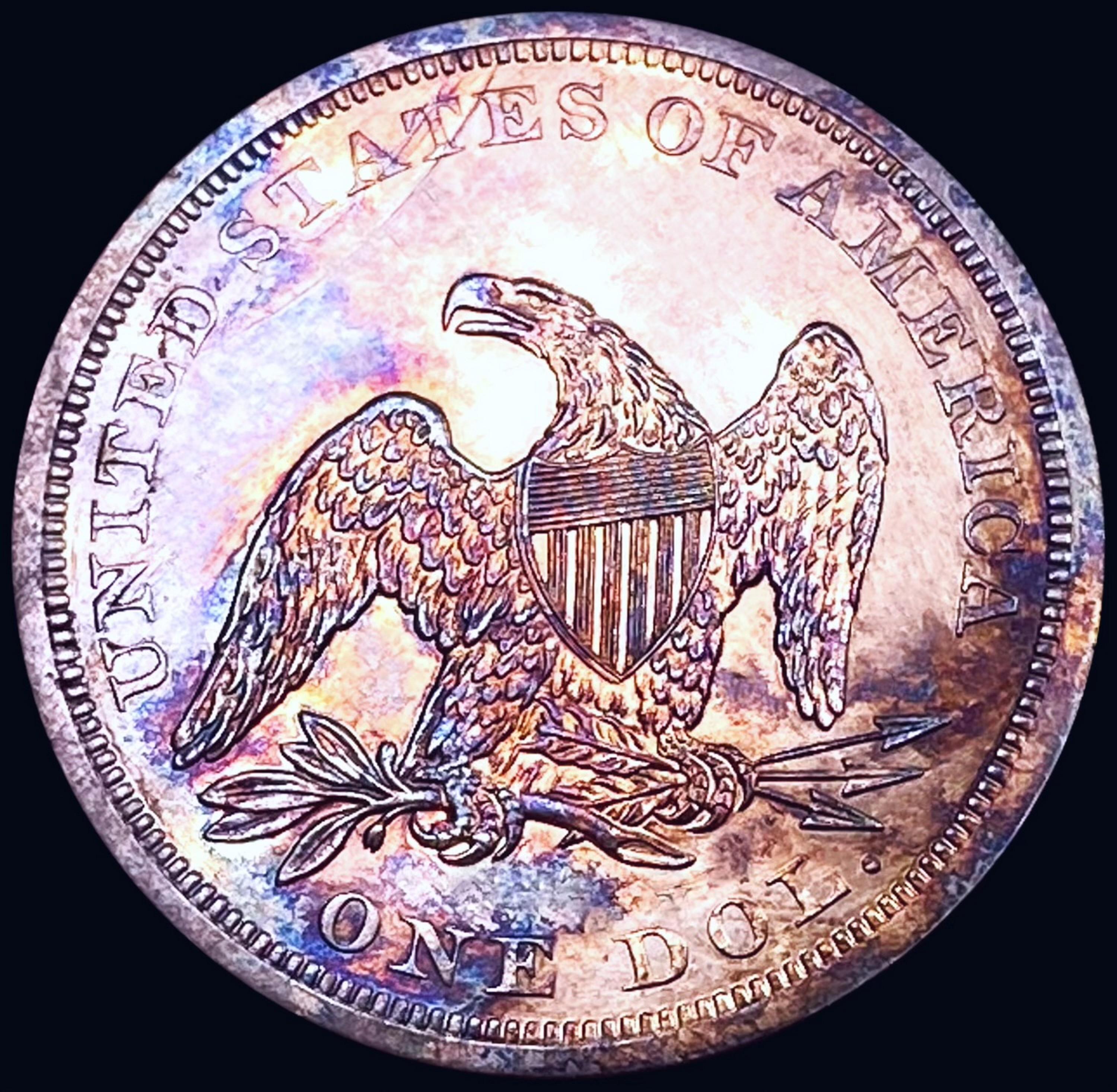 1864 Seated Liberty Dollar CHOICE BU