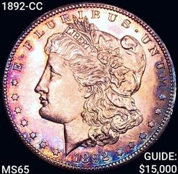 1892-CC Morgan Silver Dollar GEM BU