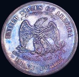 1874 Silver Trade Dollar GEM PROOF +
