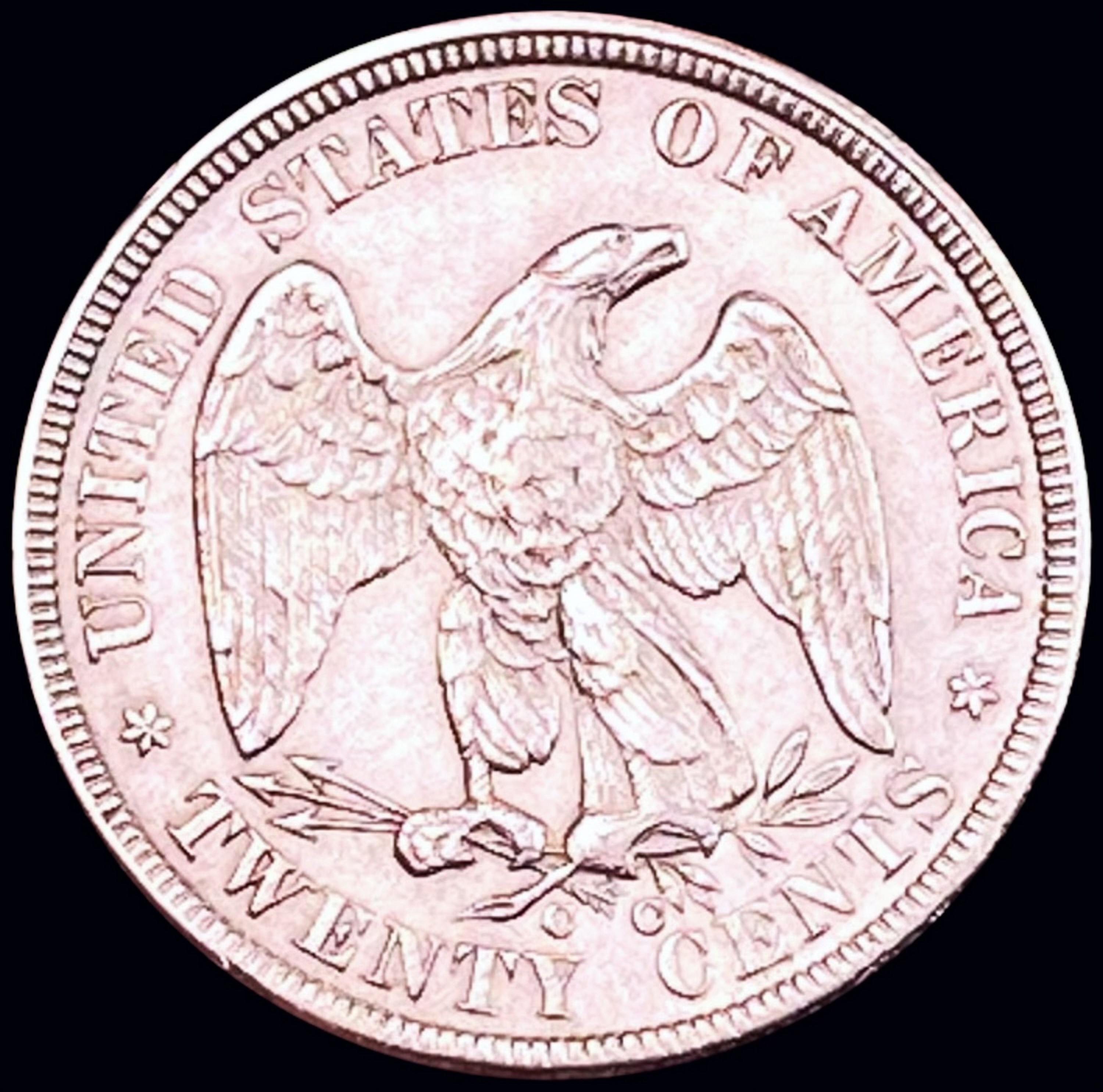 1875-CC Twenty Cent Piece CHOICE AU