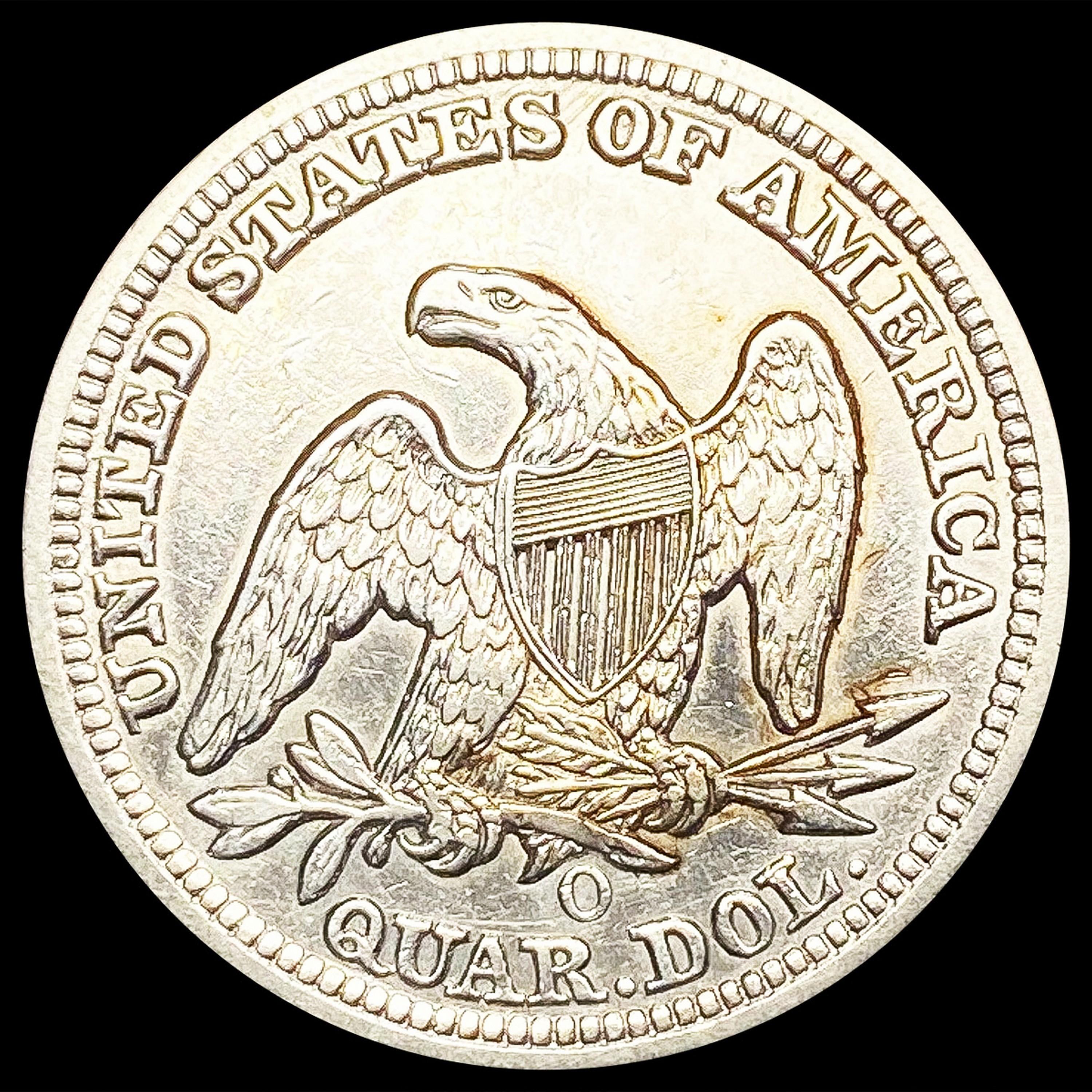1856-O Seated Liberty Quarter CHOICE AU