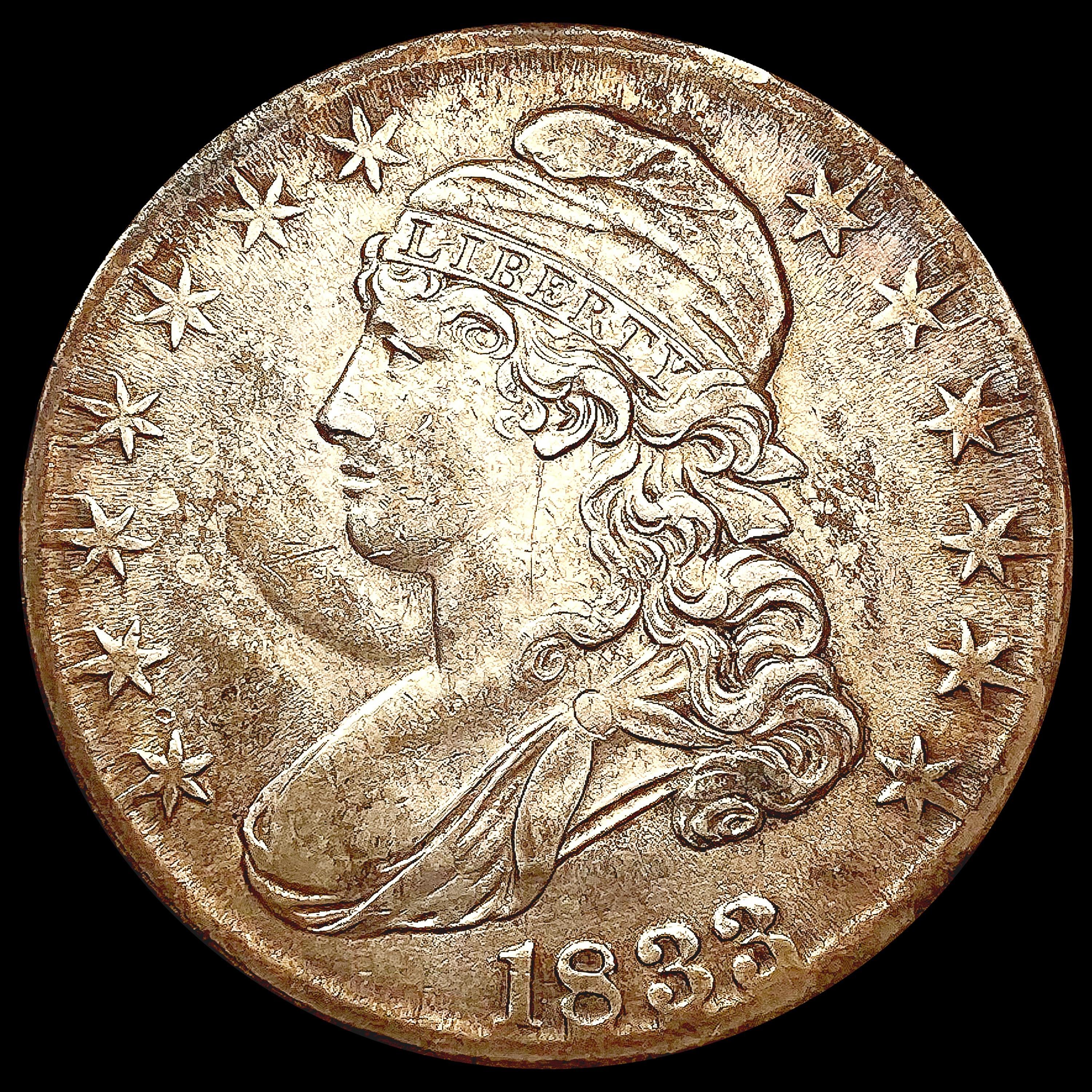 1833 Capped Bust Half Dollar CLOSELY UNCIRCULATED