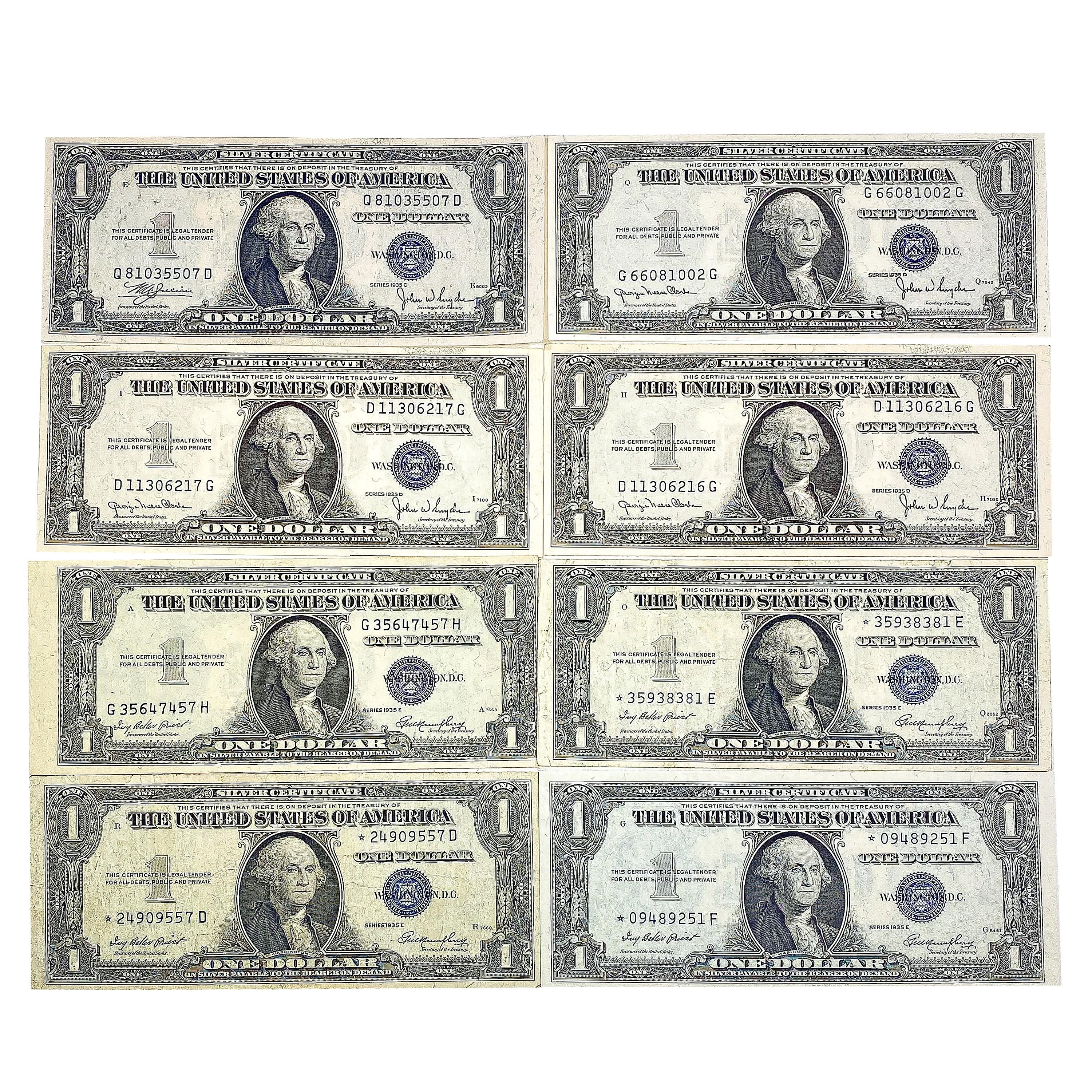 1928-2013 M Large US Currency Collection, Some Graded [61 Bills]