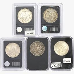 1889-1923 [5] Silver Dollars Blank