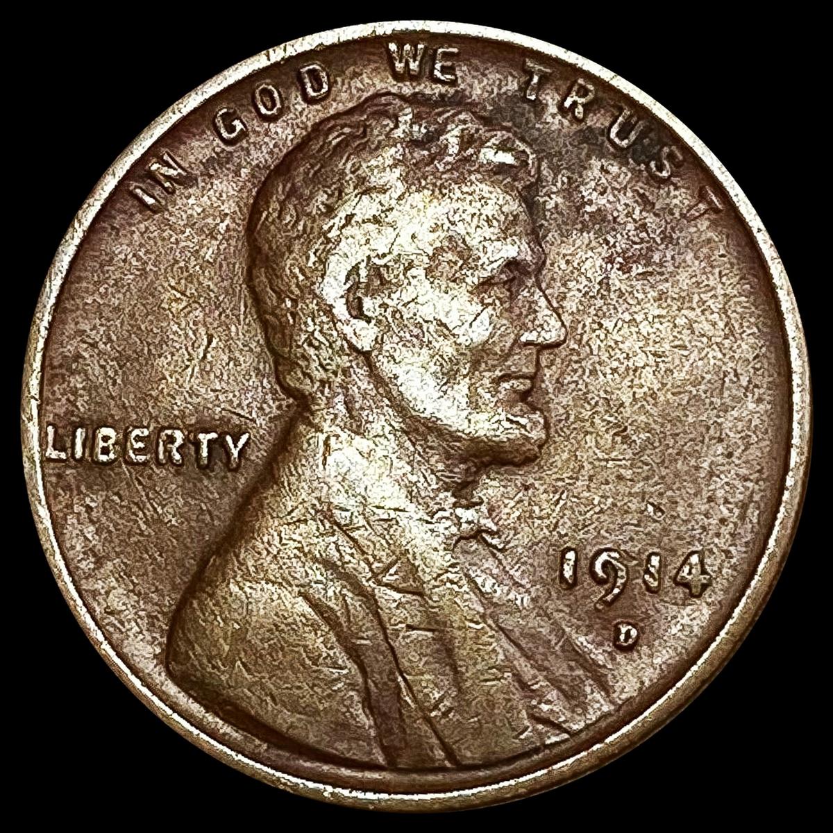 1914-D Wheat Cent LIGHTLY CIRCULATED