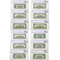 1874-2003 M Varied US Currency Graded and Raw [51 Bills] PMG,PCGS VG-MS 8-67