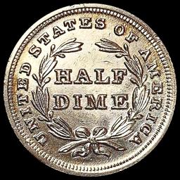 1837 Seated Liberty Half Dime CLOSELY UNCIRCULATED