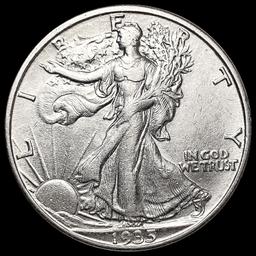 1935-D Walking Liberty Half Dollar CHOICE AU