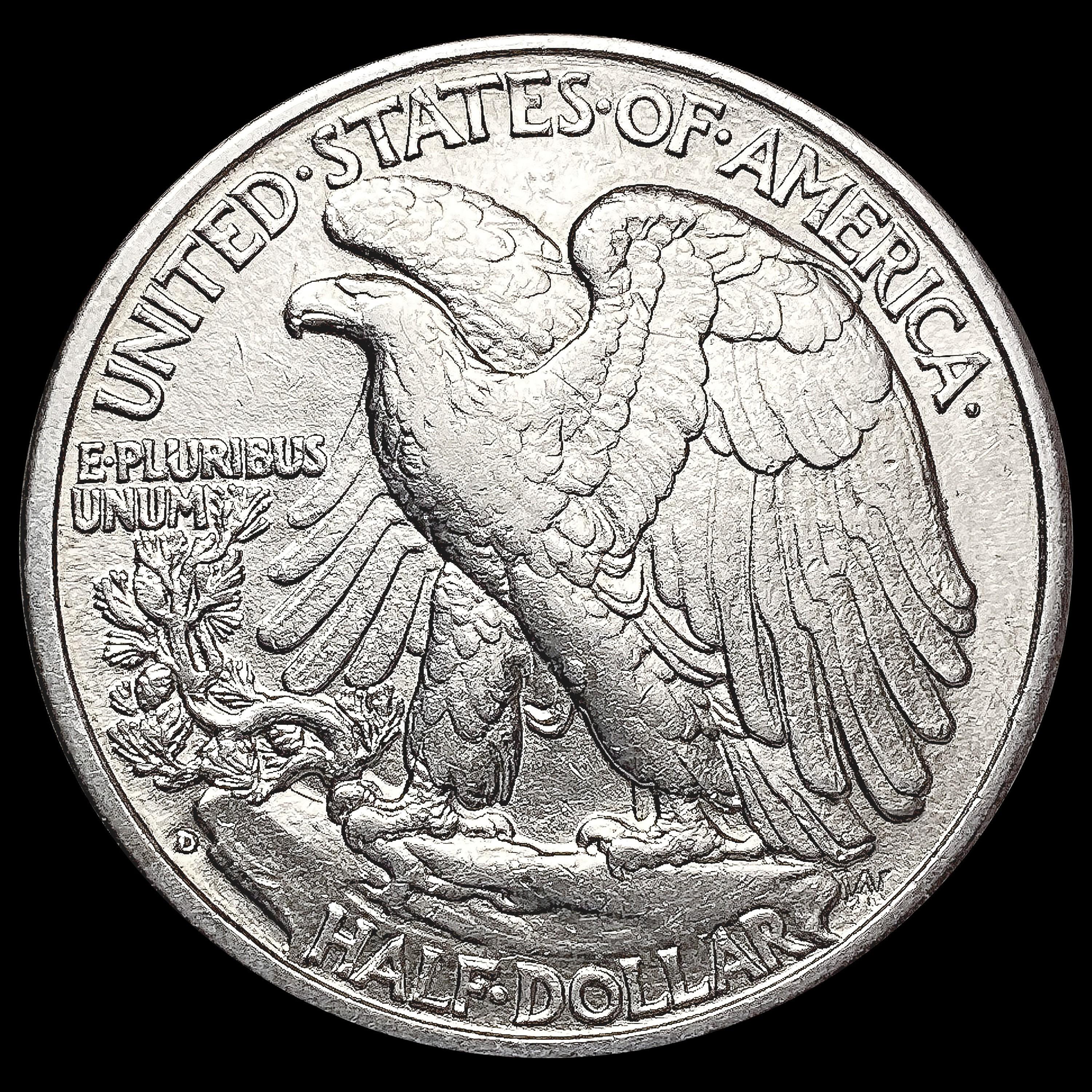 1935-D Walking Liberty Half Dollar CHOICE AU