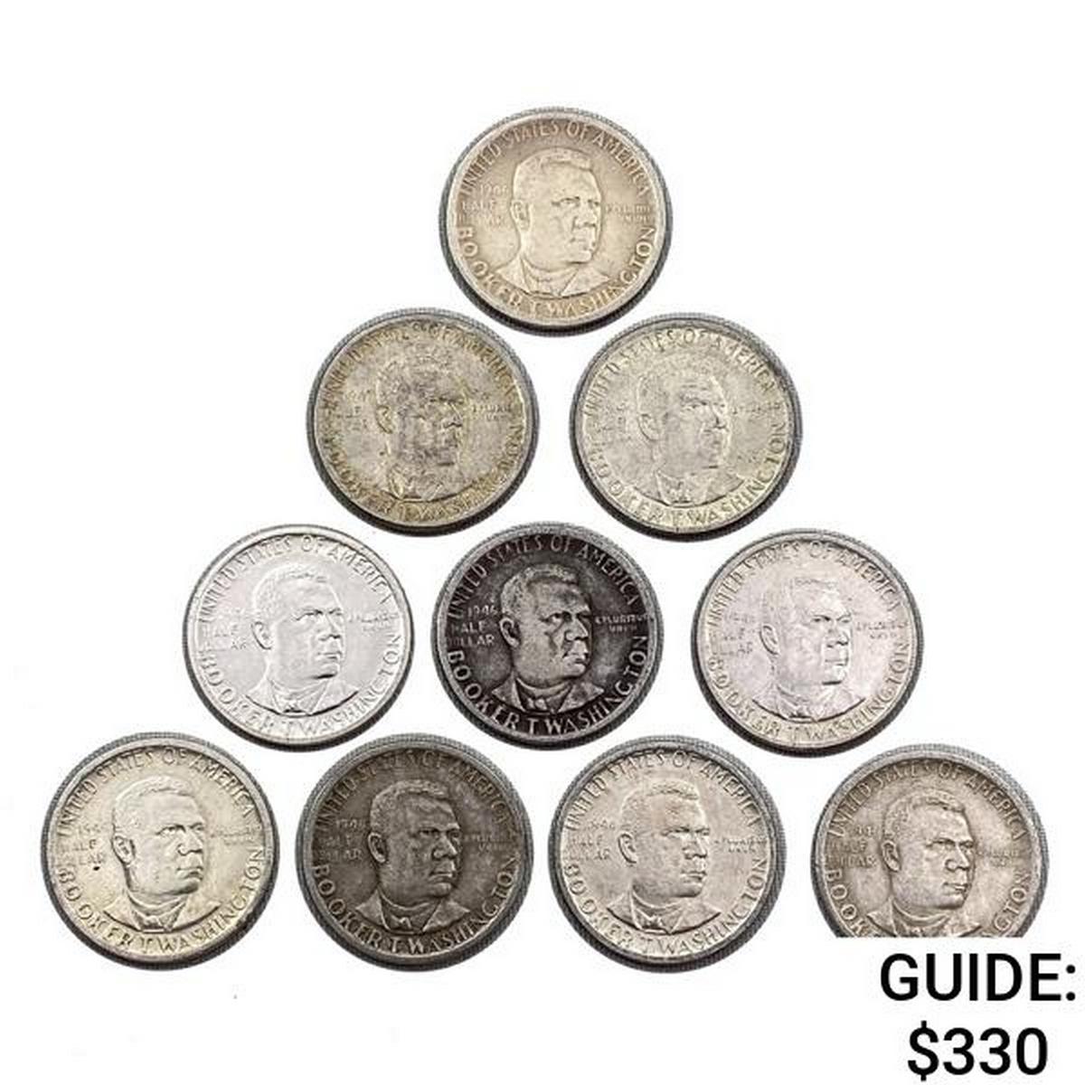 1946 Booker T Wash. Halves [10 Coins]