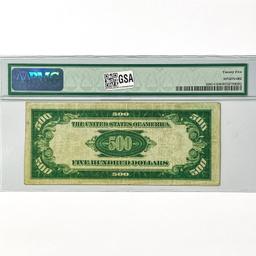 1934 $500 US Fed Res Note PMG