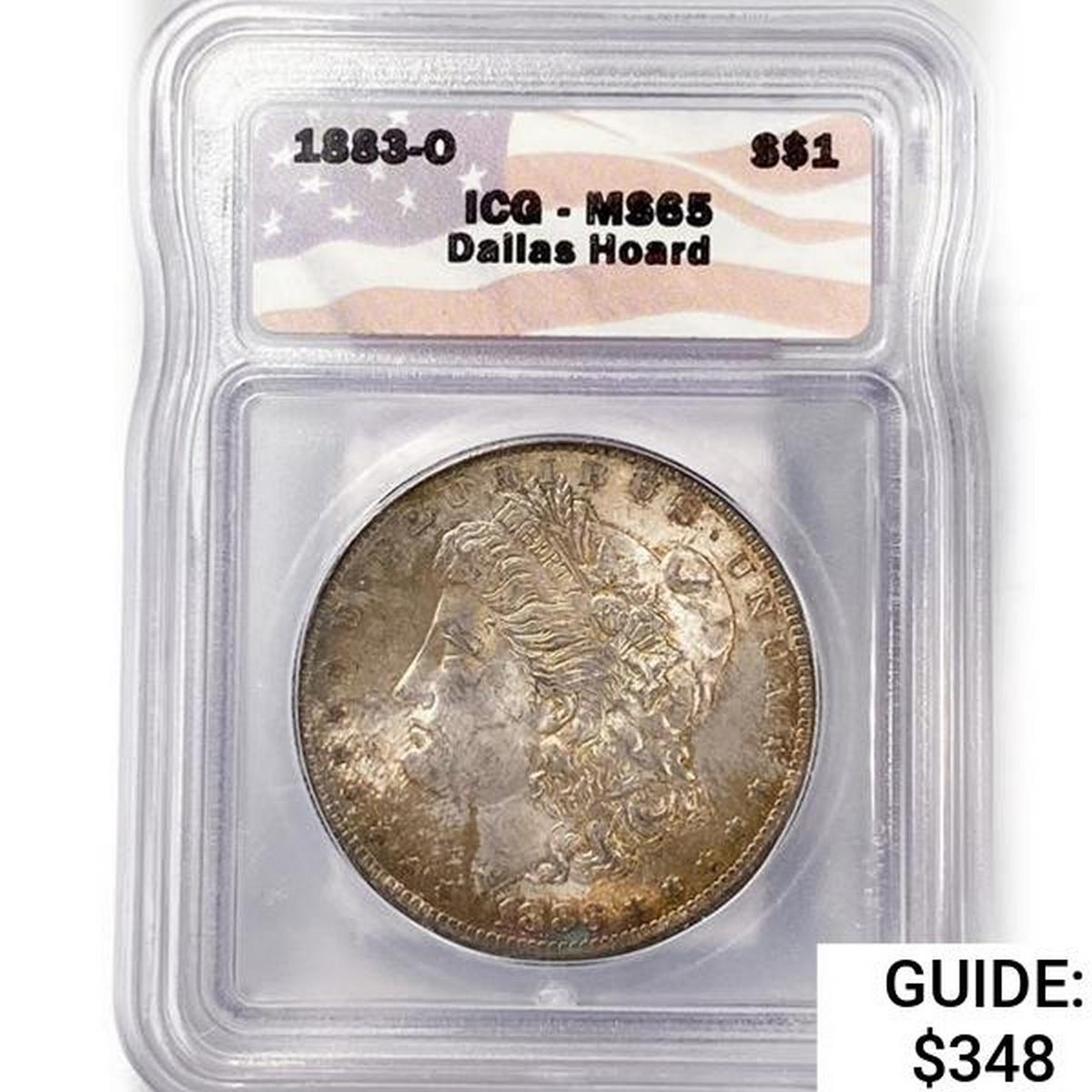 1883-O Morgan Silver Dollar ICG MS65