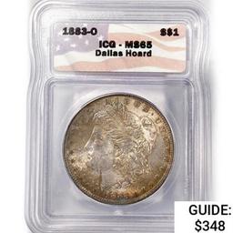 1883-O Morgan Silver Dollar ICG MS65