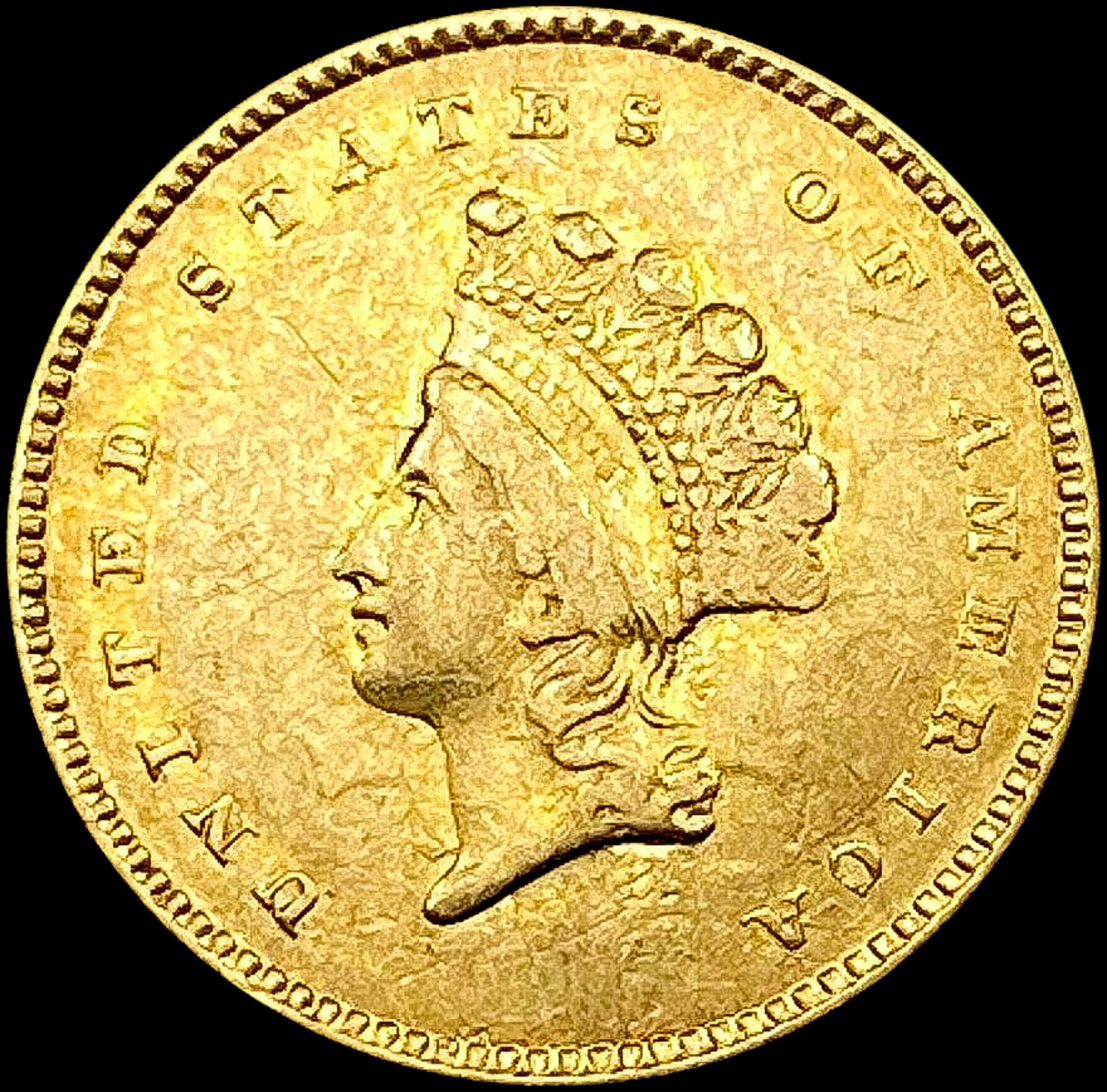 1854 Rare Gold Dollar CLOSELY UNCIRCULATED