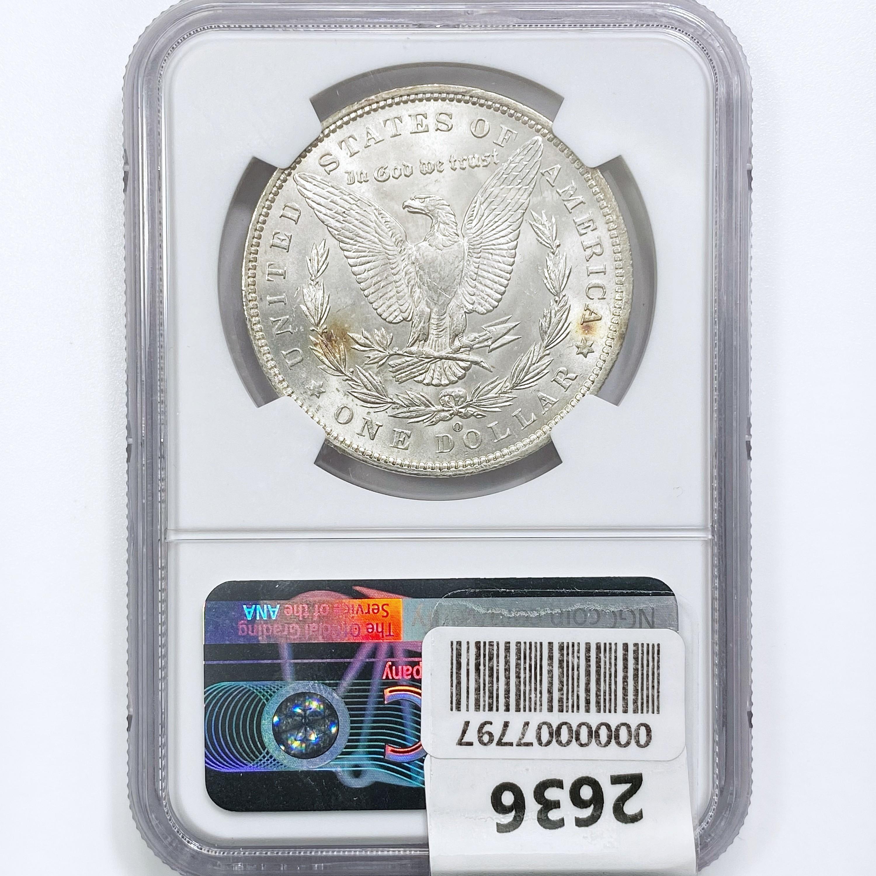 1885-O Morgan Silver Dollar NGC MS65