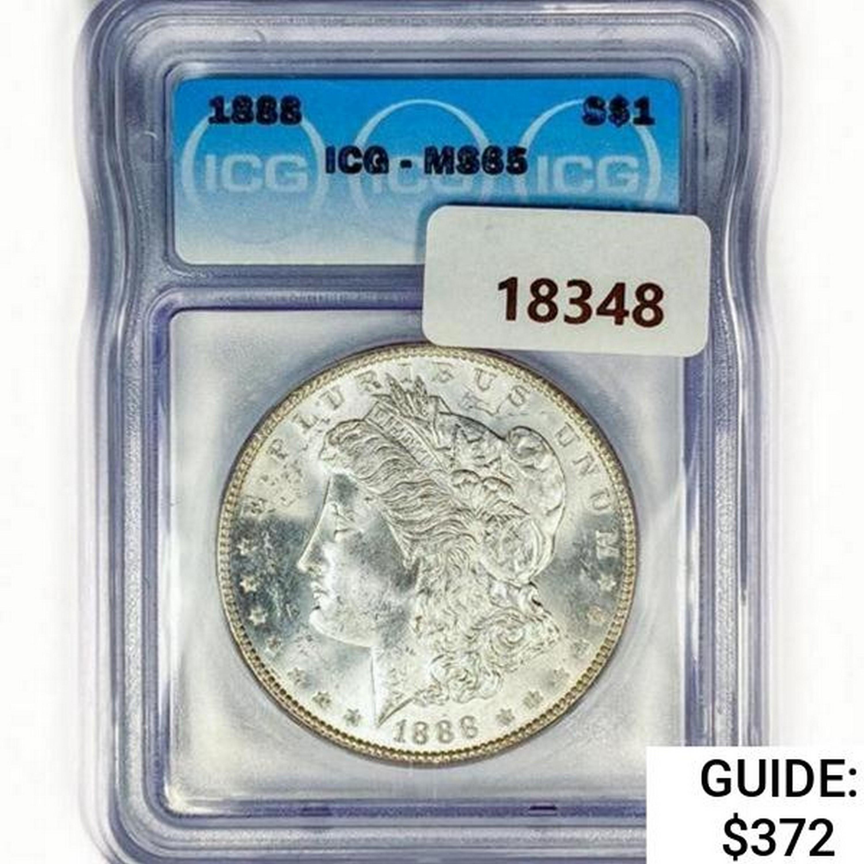 1888 Morgan Silver Dollar ICG MS65