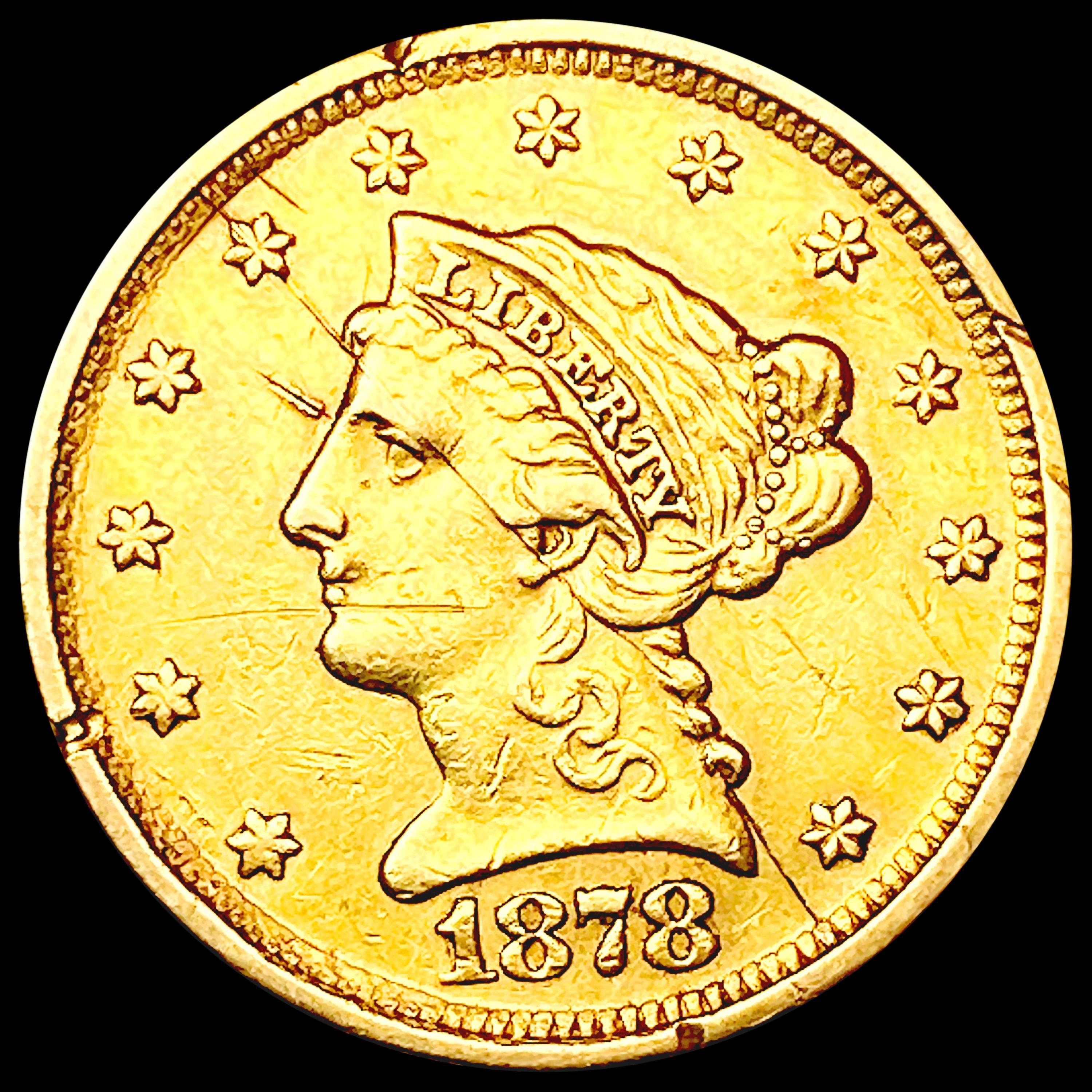 1878 $2.50 Gold Quarter Eagle HIGH GRADE