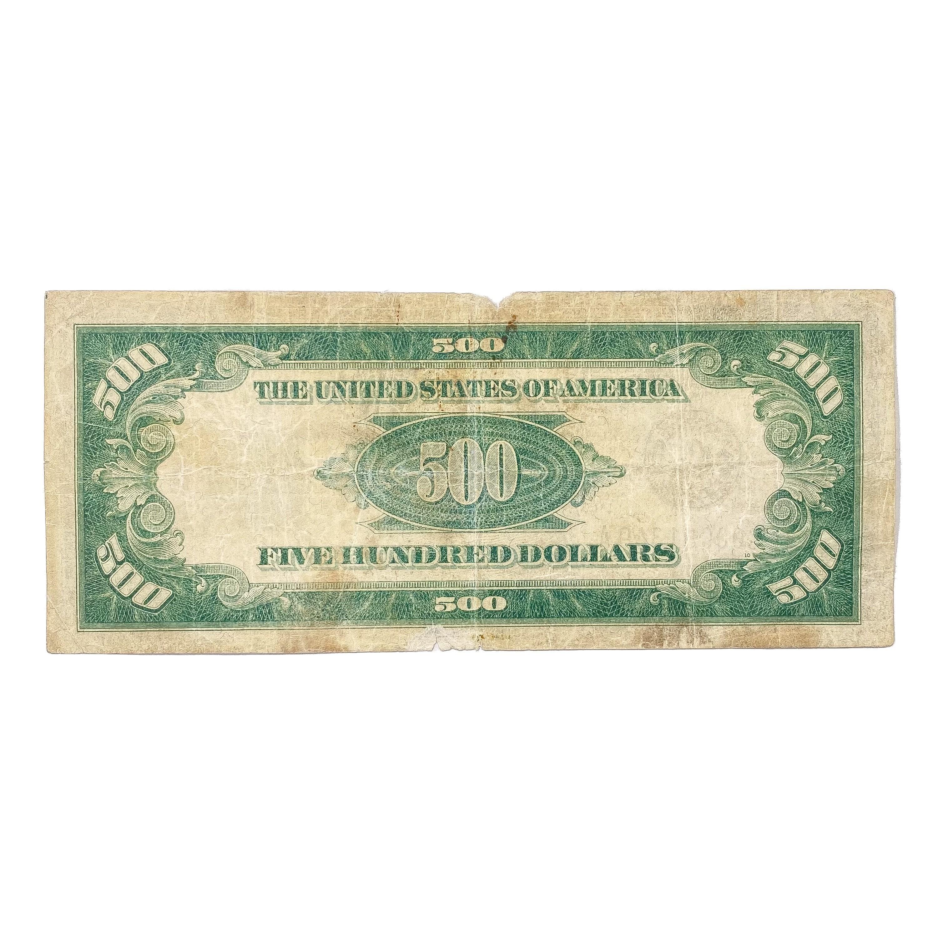 1934 $500 US Fed Res Note