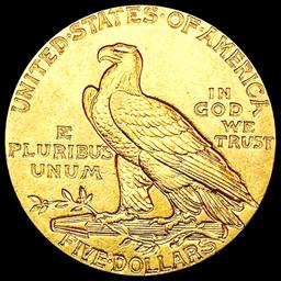 1909 $5 Gold Half Eagle UNCIRCULATED