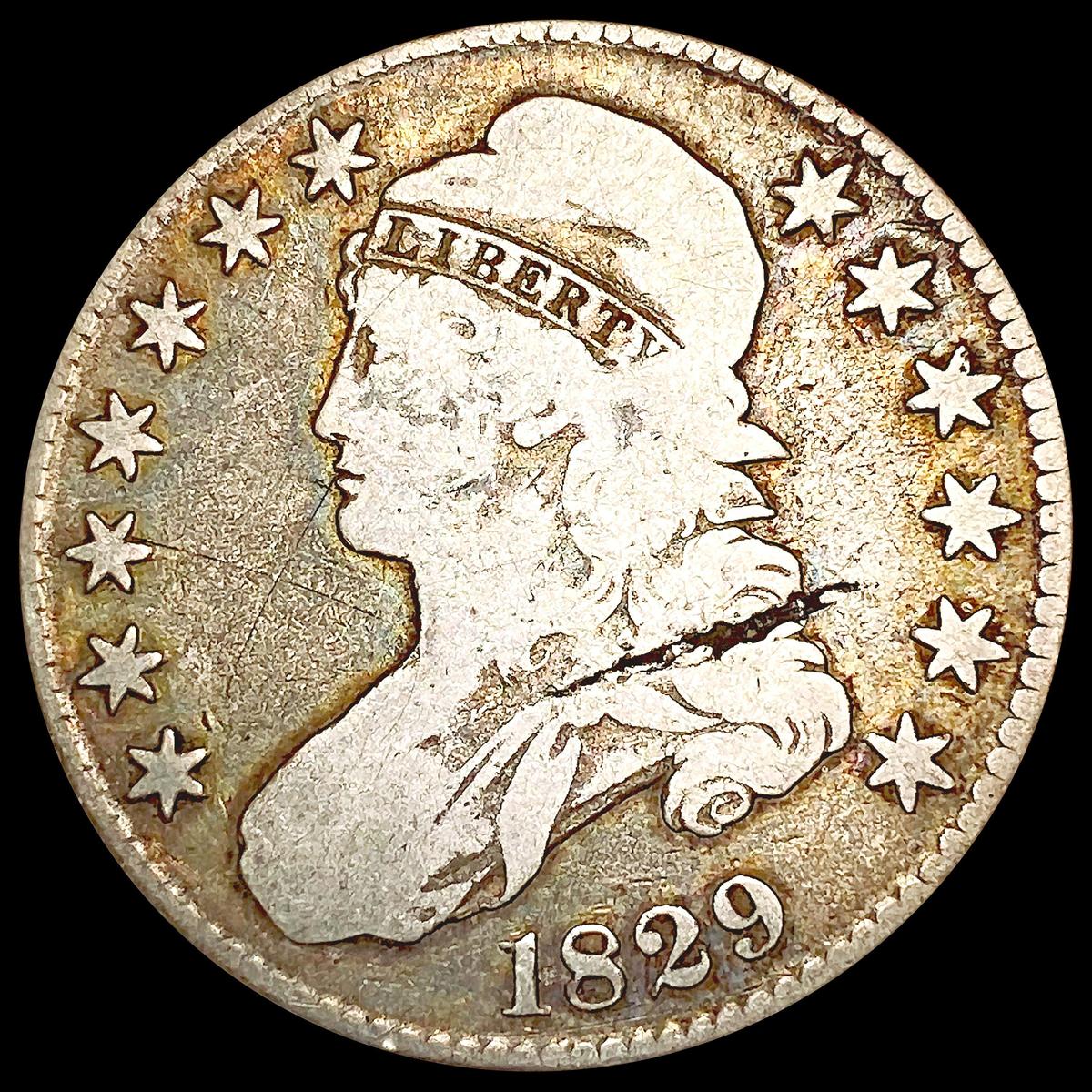 1829 Capped Bust Half Dollar NICELY CIRCULATED