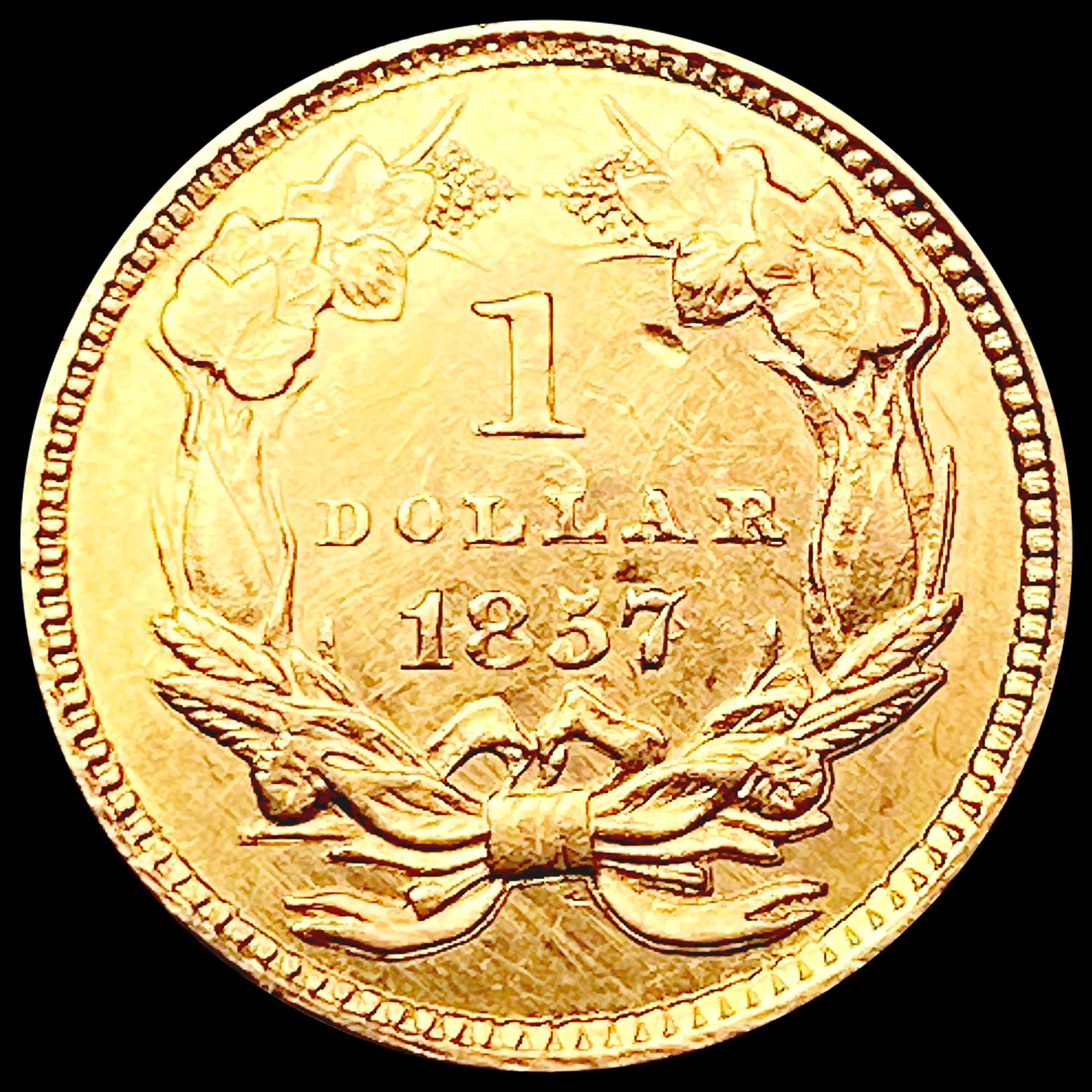 1857 Rare Gold Dollar CLOSELY UNCIRCULATED