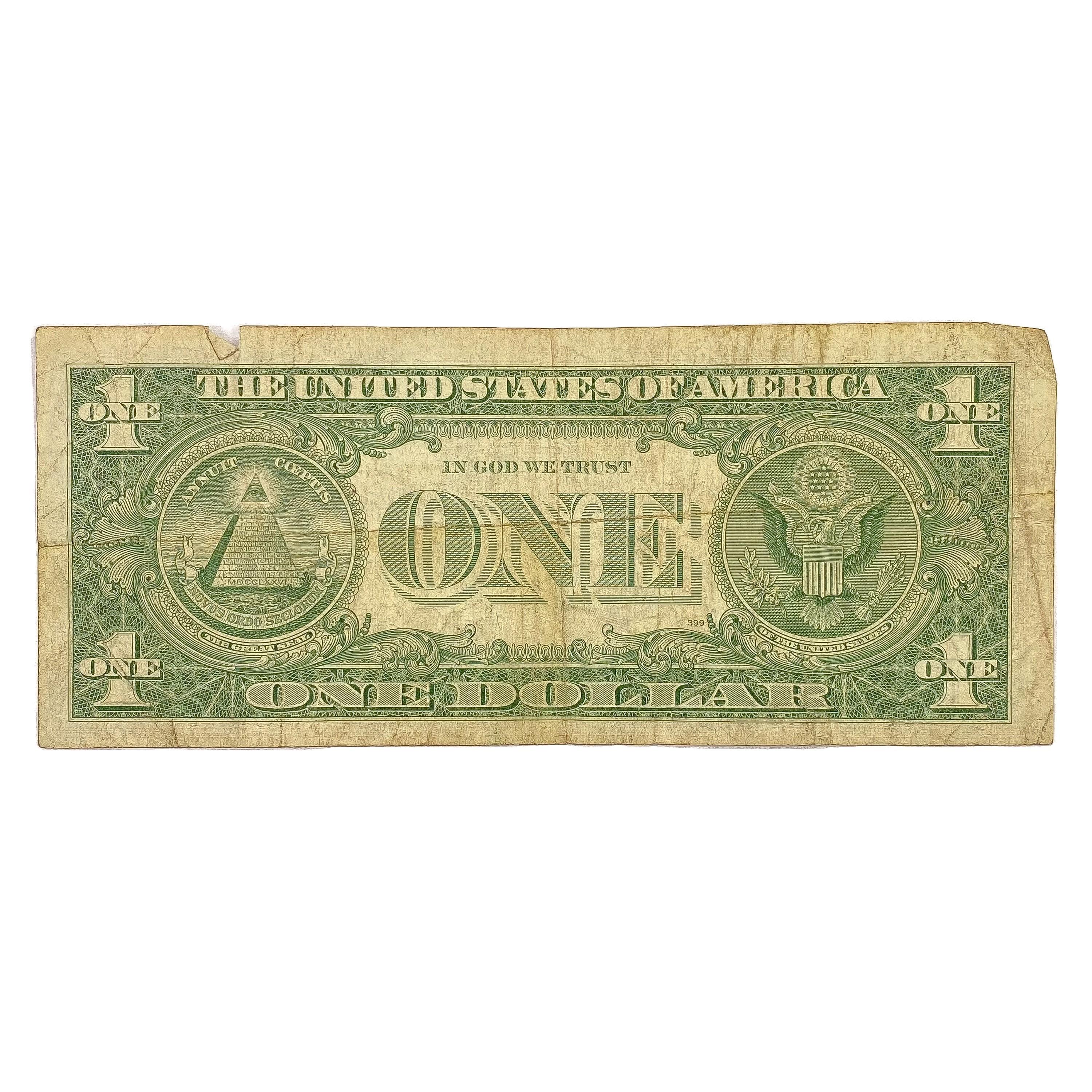 1957 A $1 US Silver Cert.