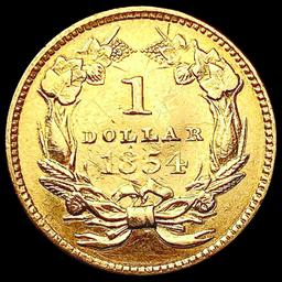 1854 Rare Gold Dollar HIGH GRADE