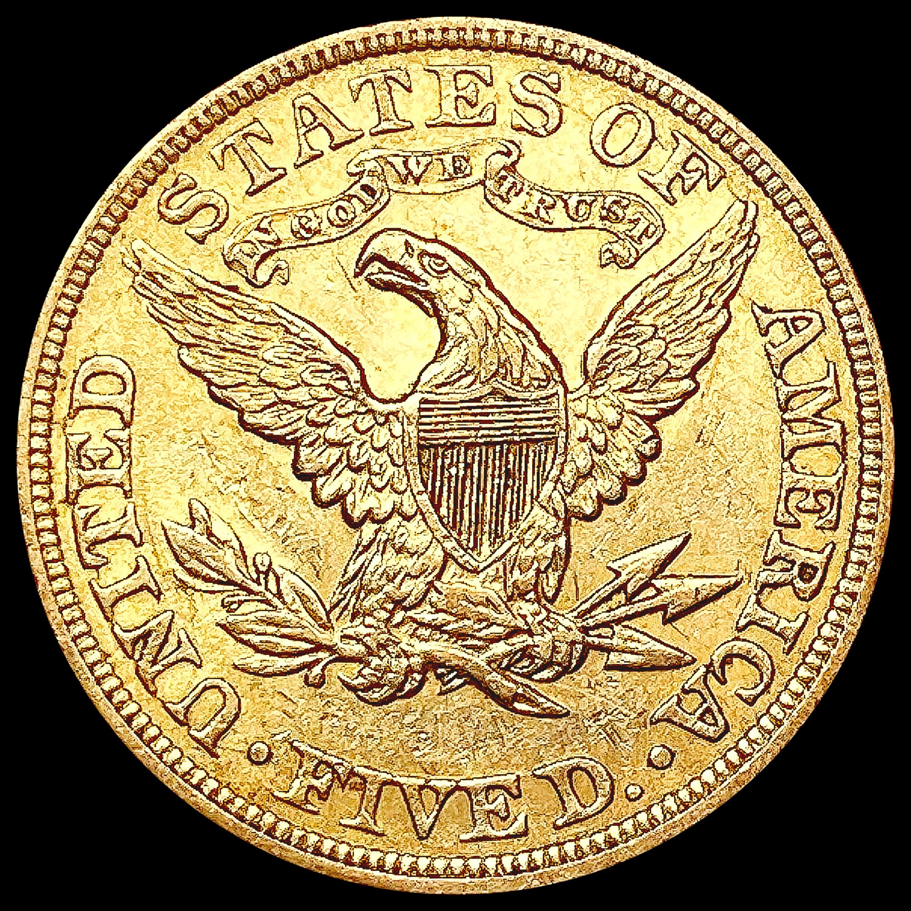 1897 $5 Gold Half Eagle CLOSELY UNCIRCULATED