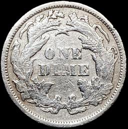 1871 Arws Seated Liberty Dime NEARLY UNCIRCULATED