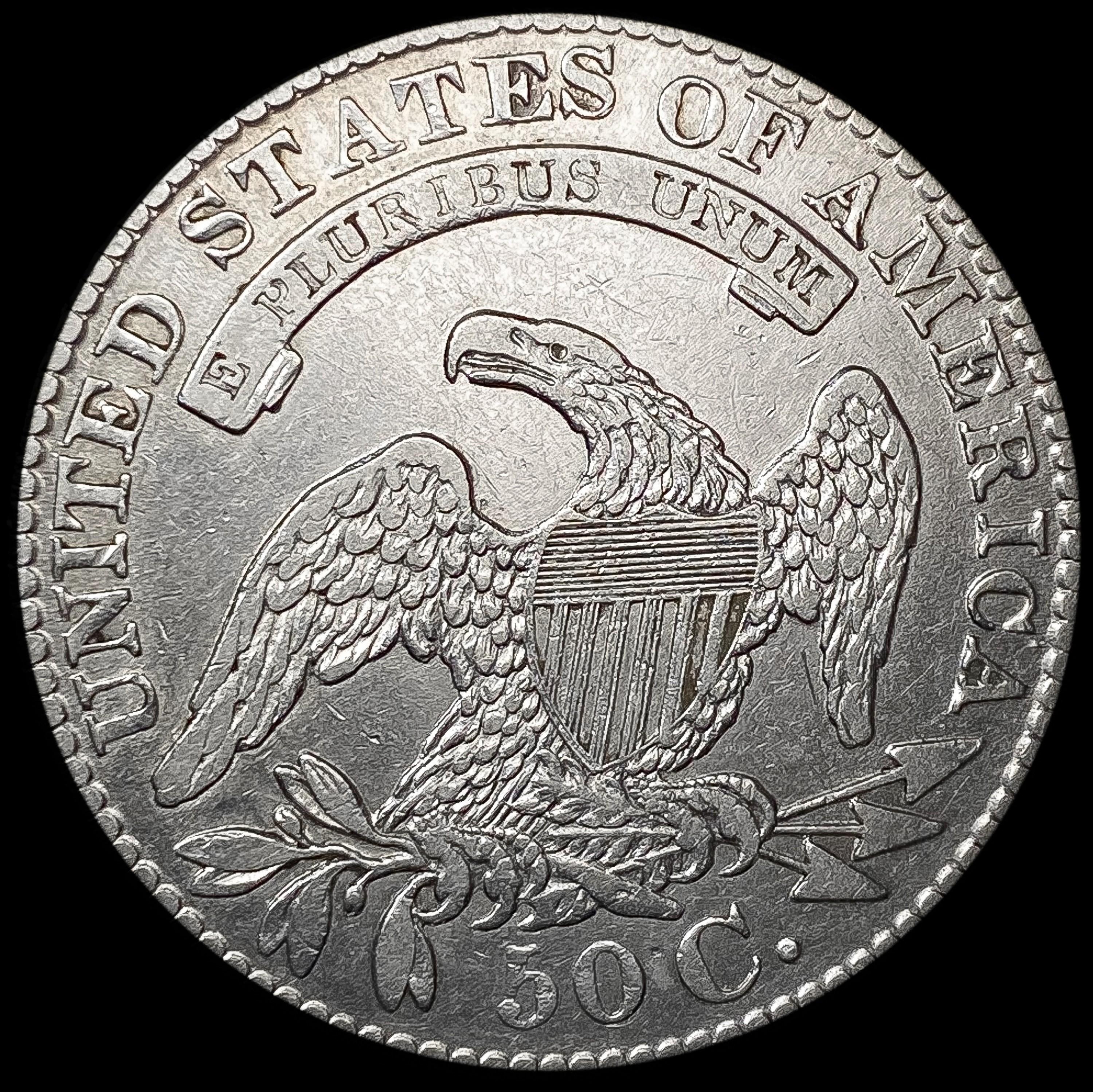1829/7 Capped Bust Half Dollar ABOUT UNCIRCULATED