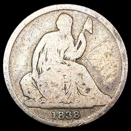 1838-O Seated Liberty Dime NICELY CIRCULATED