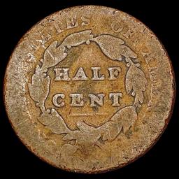 1828 Classic Head Half Cent NICELY CIRCULATED