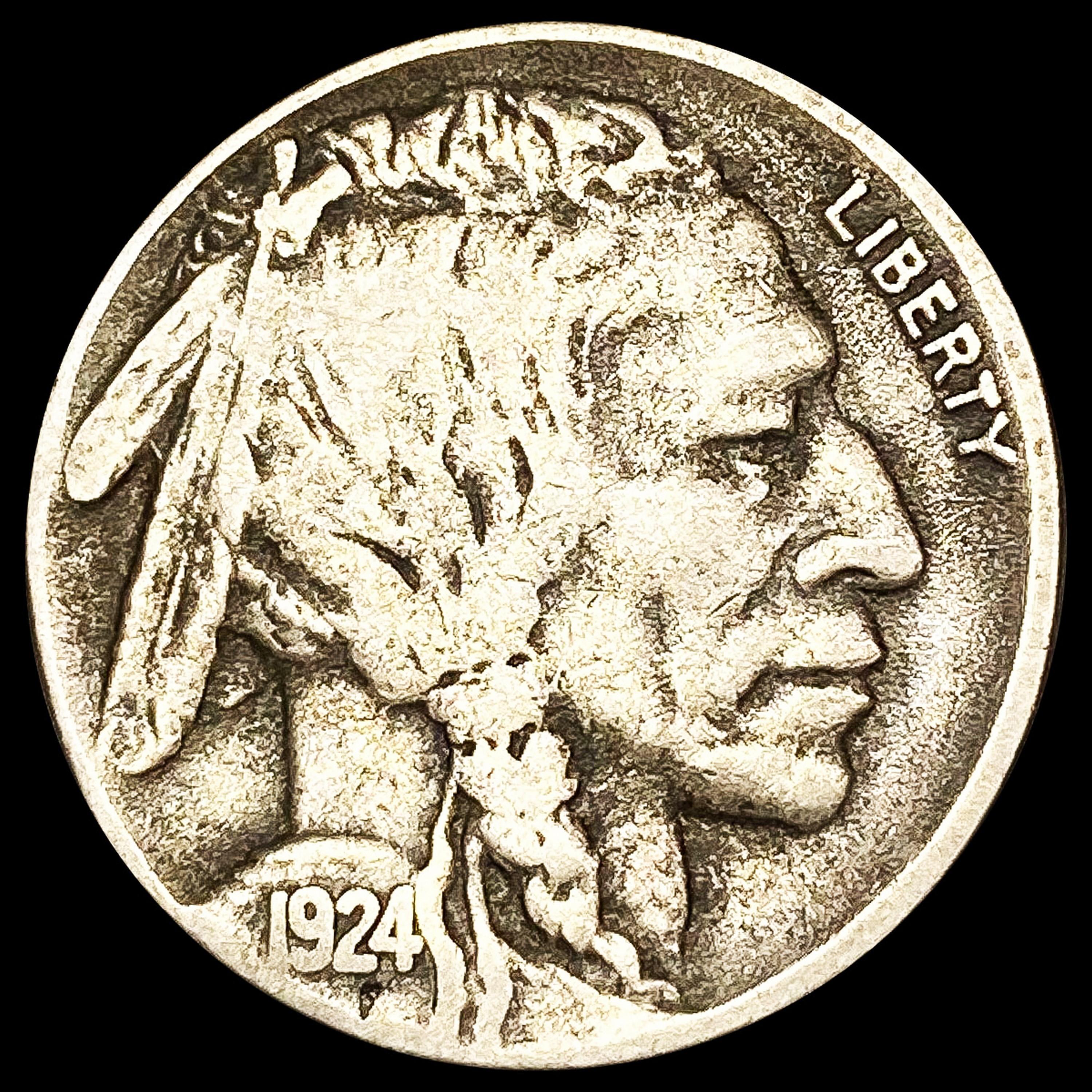 1924-S Buffalo Nickel NICELY CIRCULATED