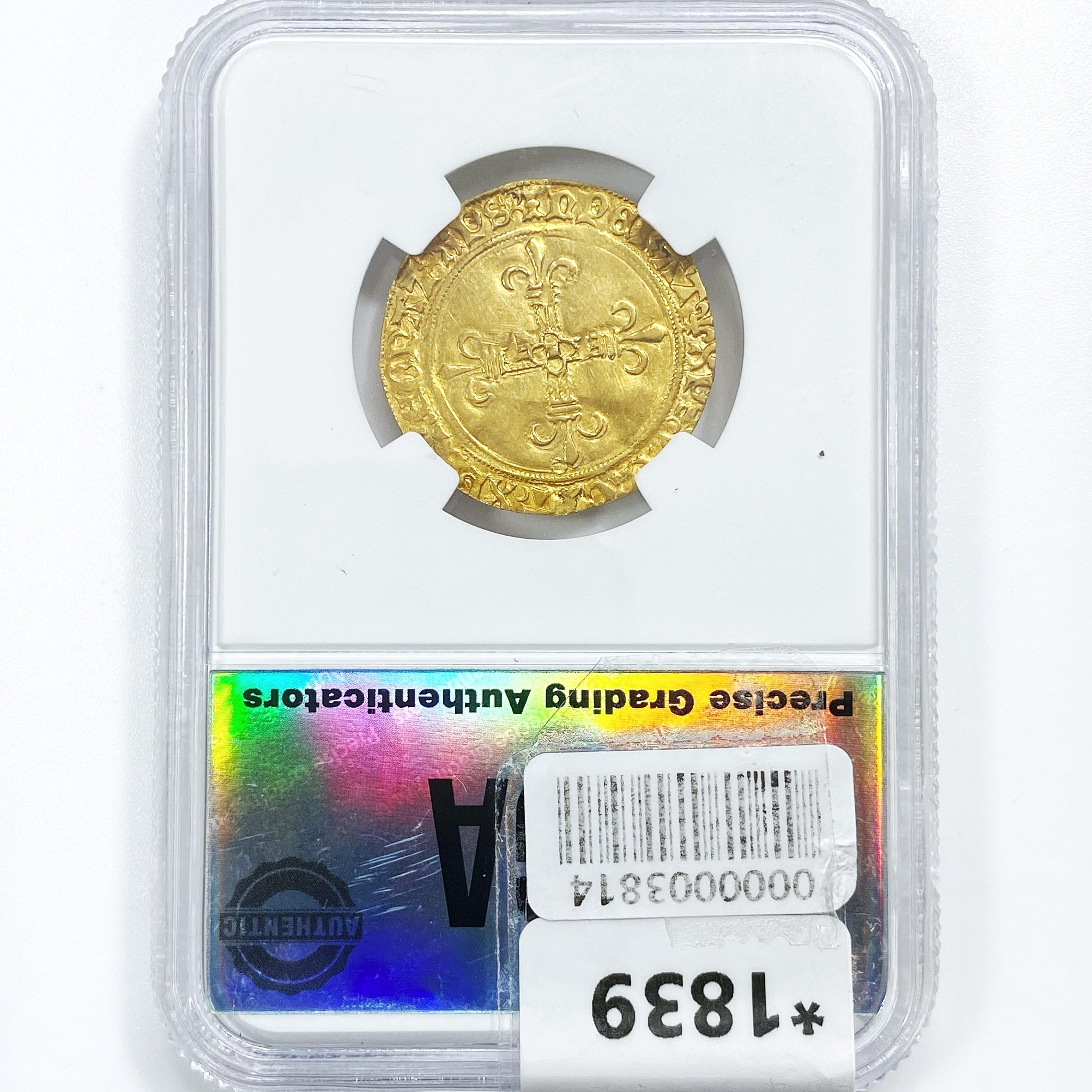 1483-98 France ECU'OR 3.17g Gold PGA MS61 FR-318