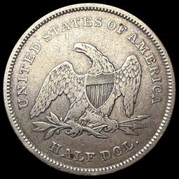 1840 Seated Liberty Half Dollar LIGHTLY CIRCULATED