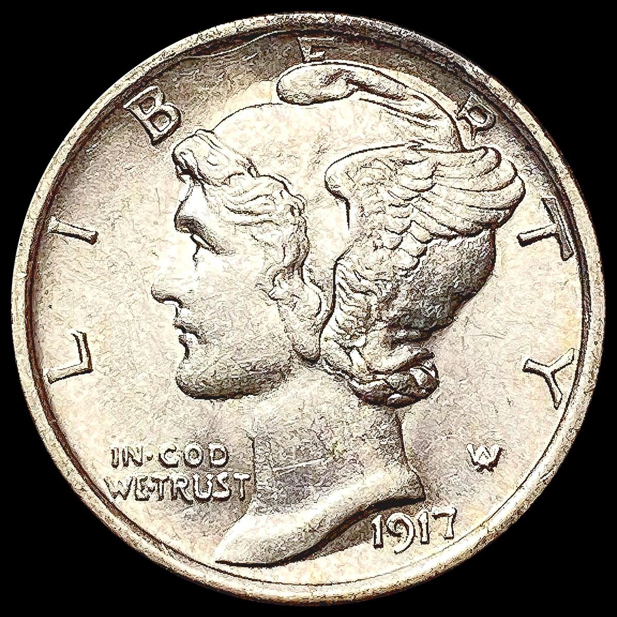 1917-S FSB Mercury Dime CHOICE BU