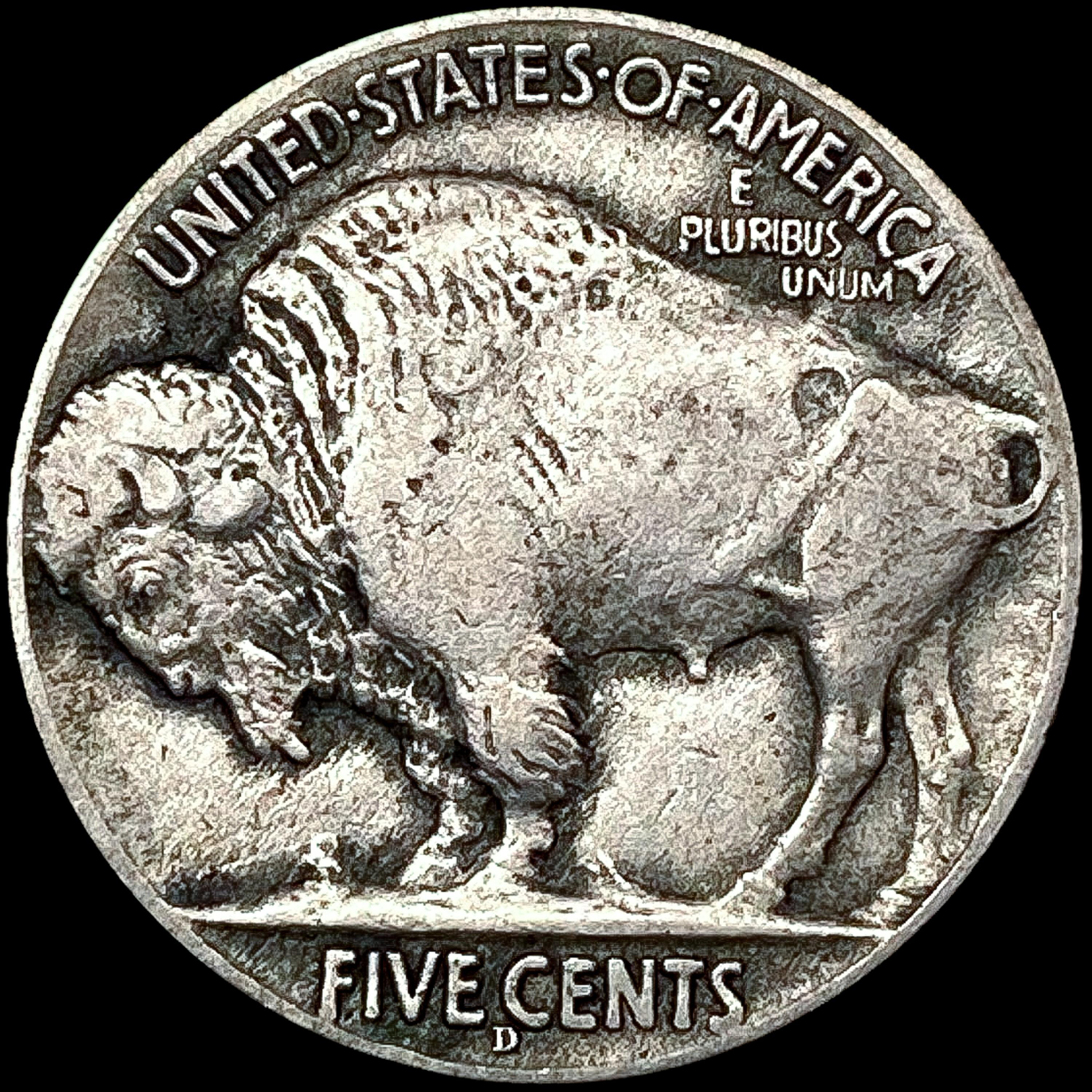 1914-D Buffalo Nickel LIGHTLY CIRCULATED