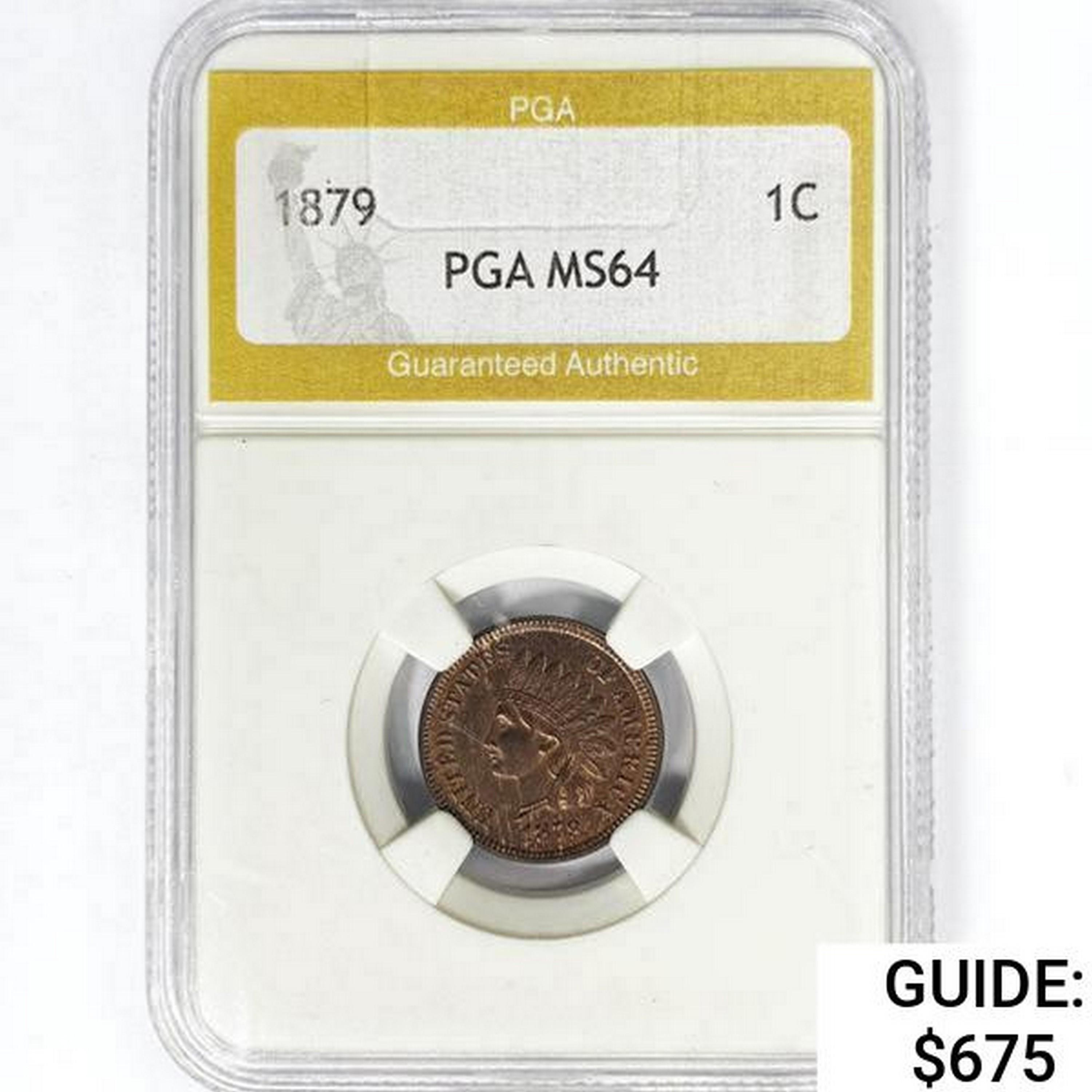 1879 Indian Head Cent PGA MS64