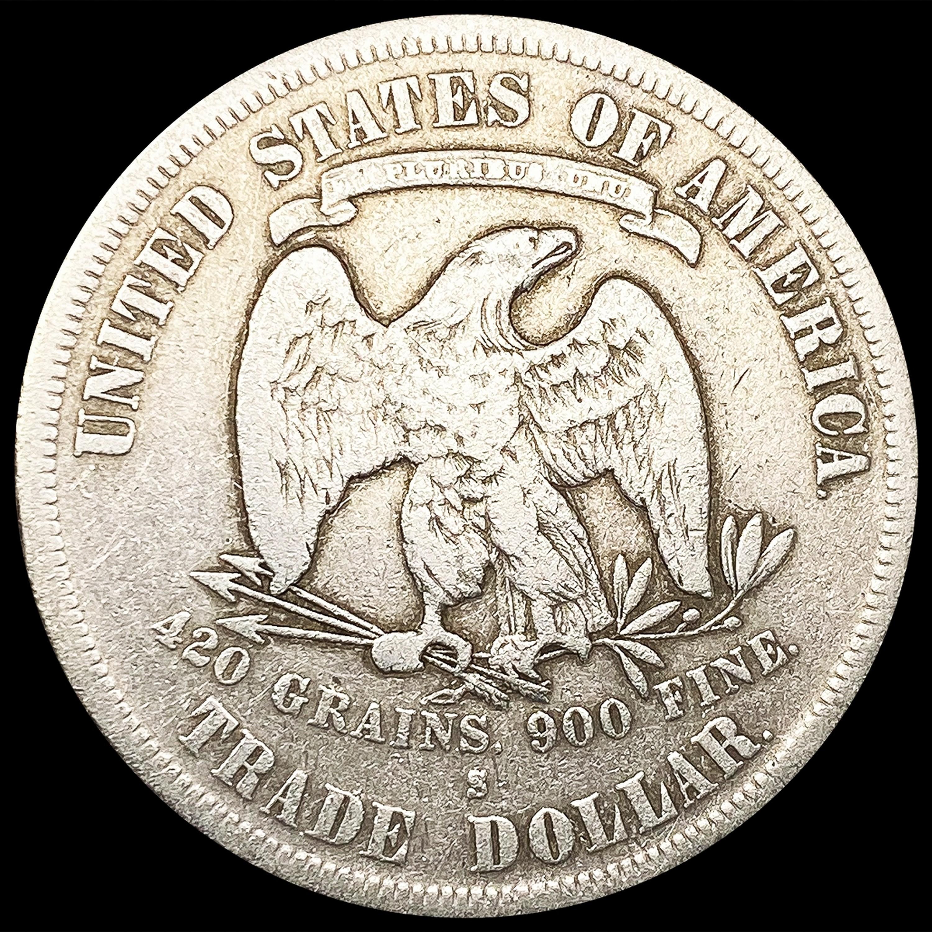 1877-S Silver Trade Dollar NICELY CIRCULATED