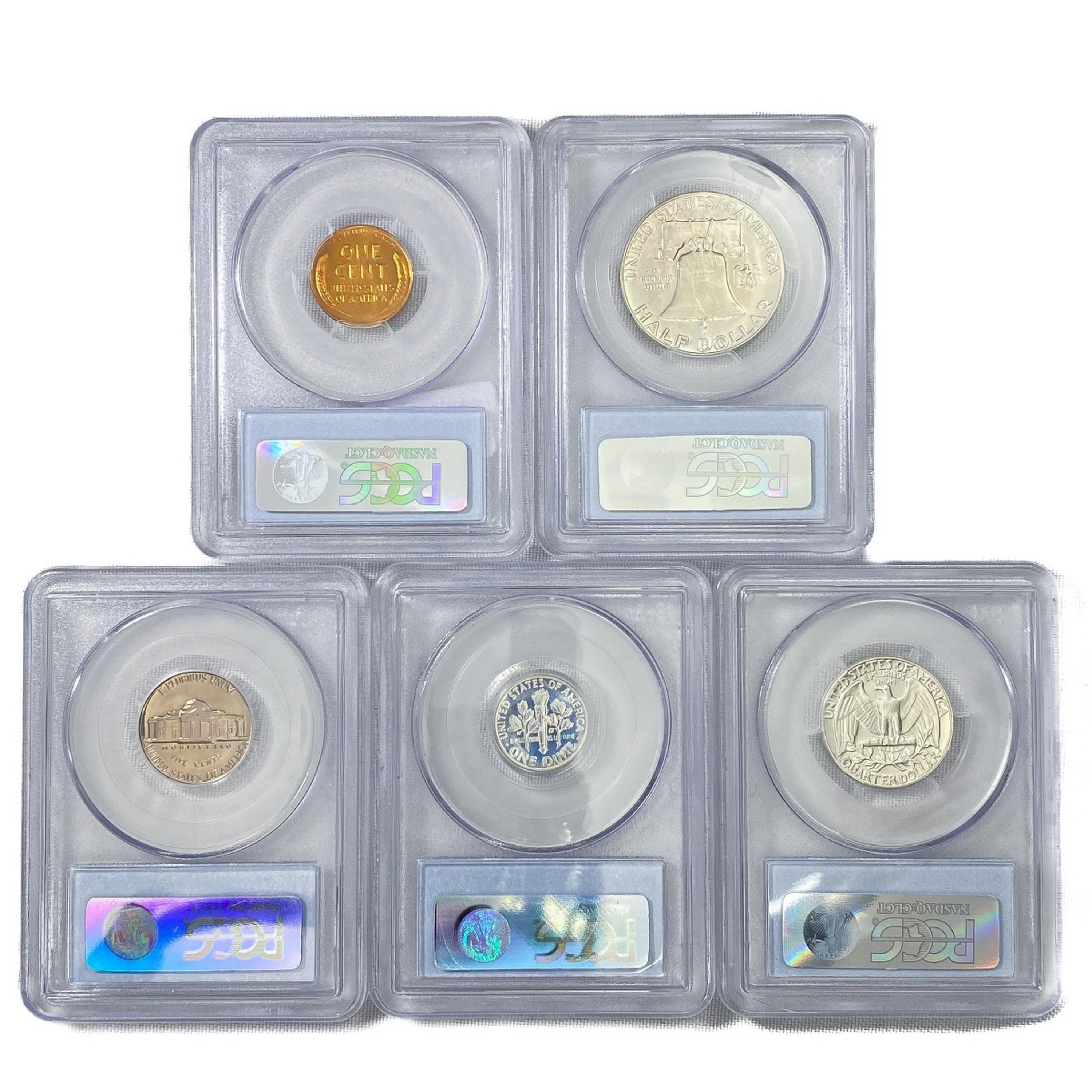 1953 US Proof Set (5 Coins) PCGS