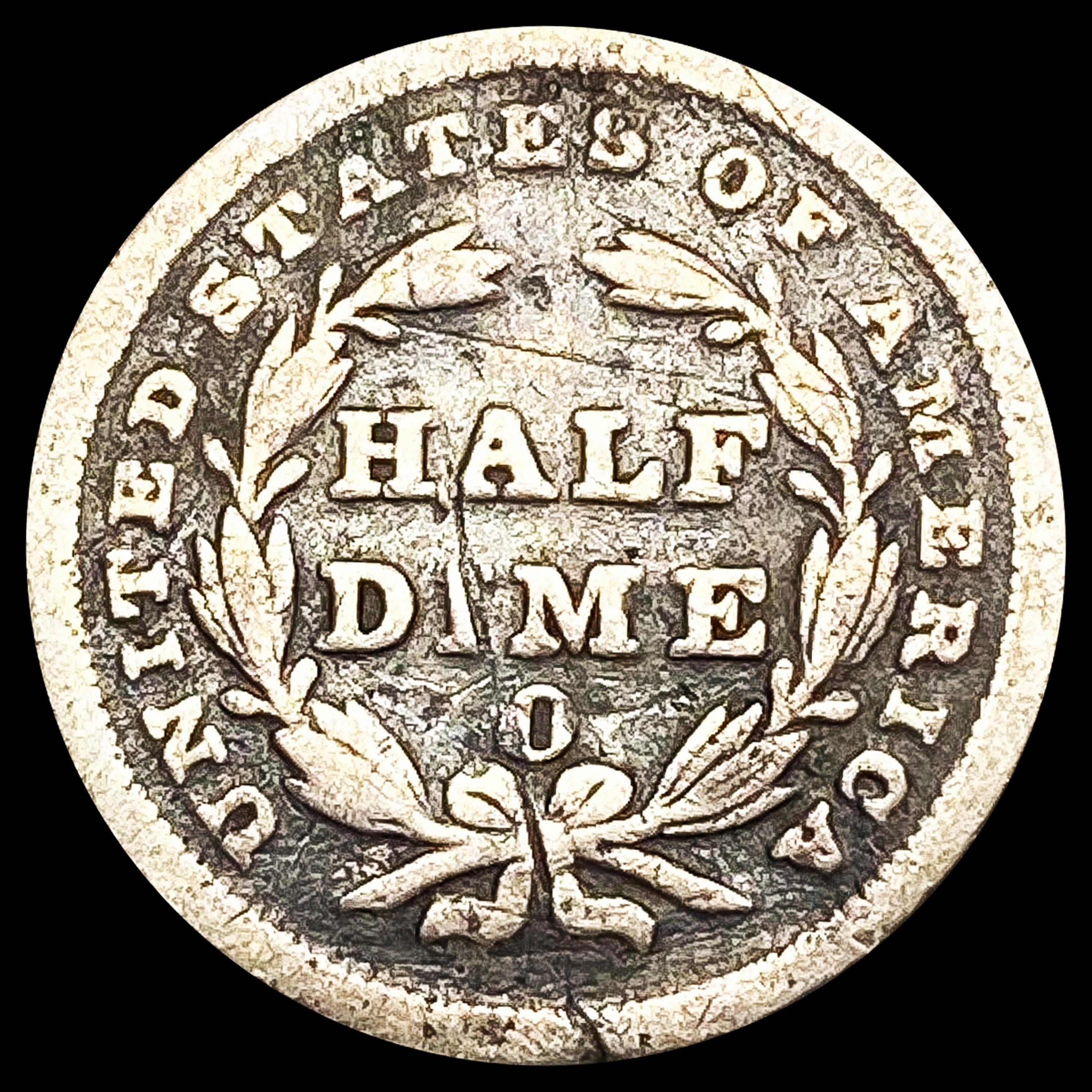 1838-O Seated Liberty Half Dime LIGHTLY CIRCULATED